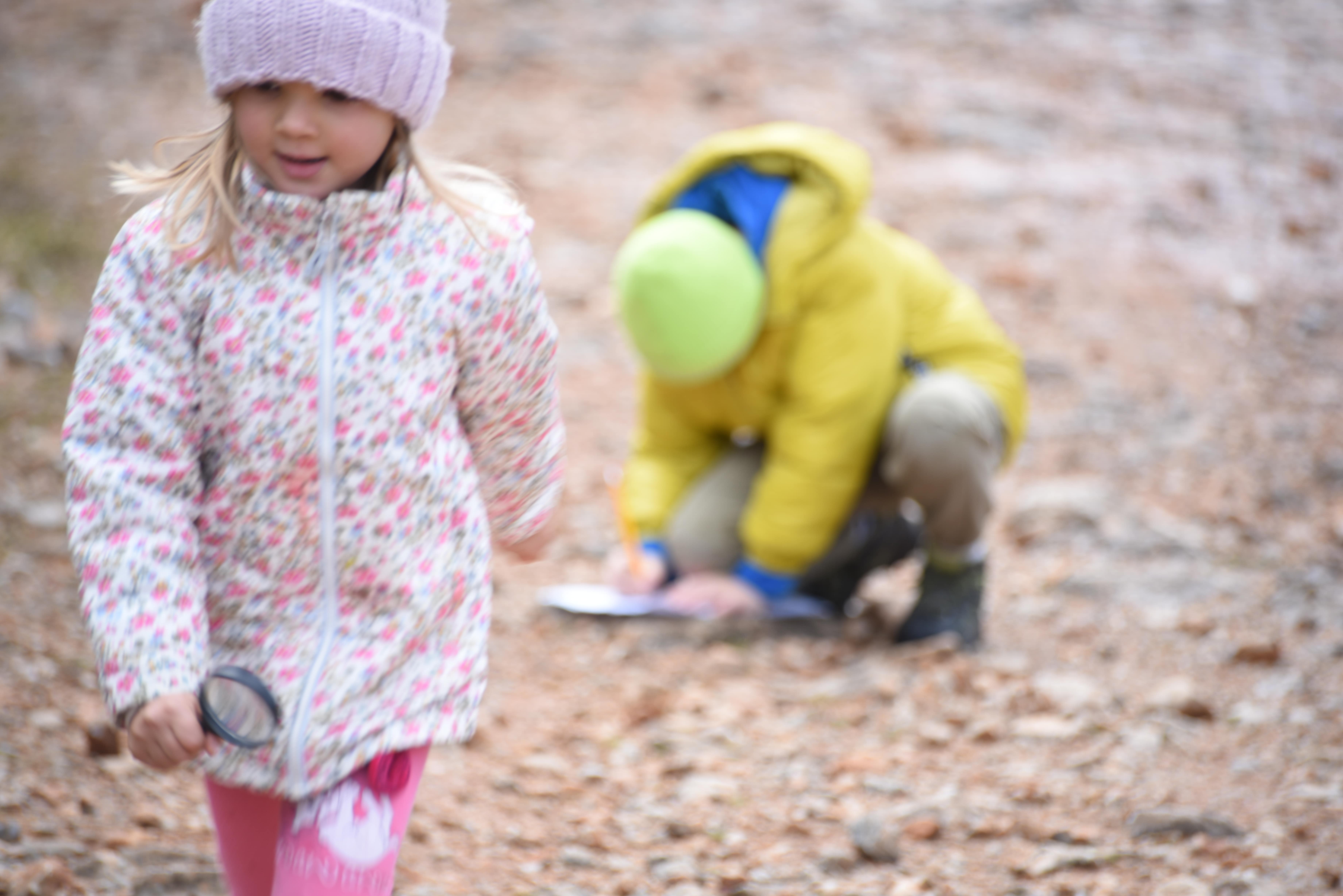 kids exploring national park galicica ohrid north macedonia